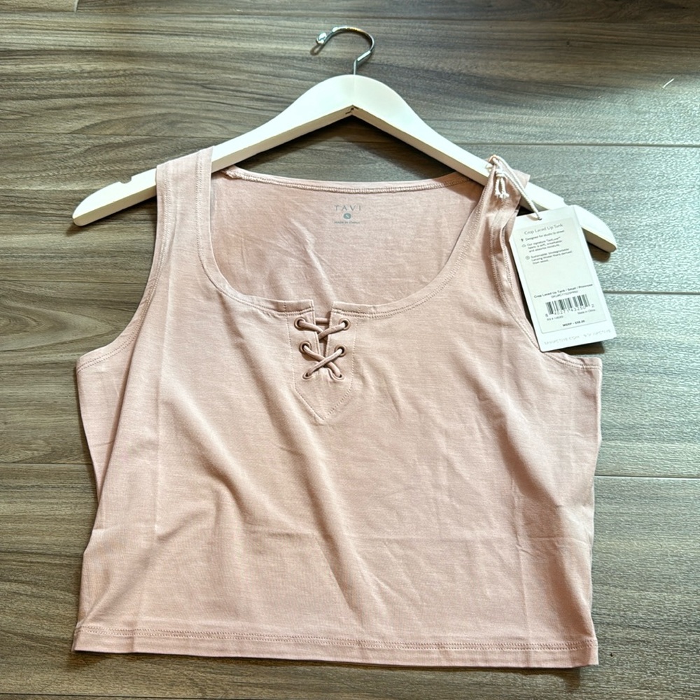 Tavi crop laced tank